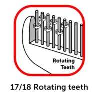 Entwirrungskamm 17/18 rotierende Z&auml;hne